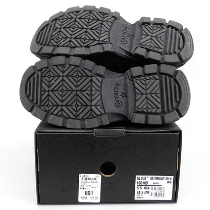 converse コンバース オールスター 100 トレックウエーブ MN HI シューズ レディース 黒 ブラック 24.5cm 1SD189 シューズ