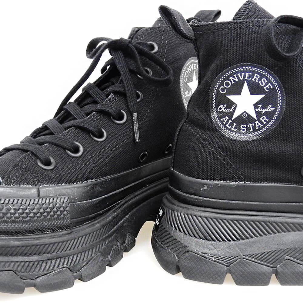 converse コンバース オールスター 100 トレックウエーブ MN HI シューズ レディース 黒 ブラック 24.5cm 1SD189 シューズ