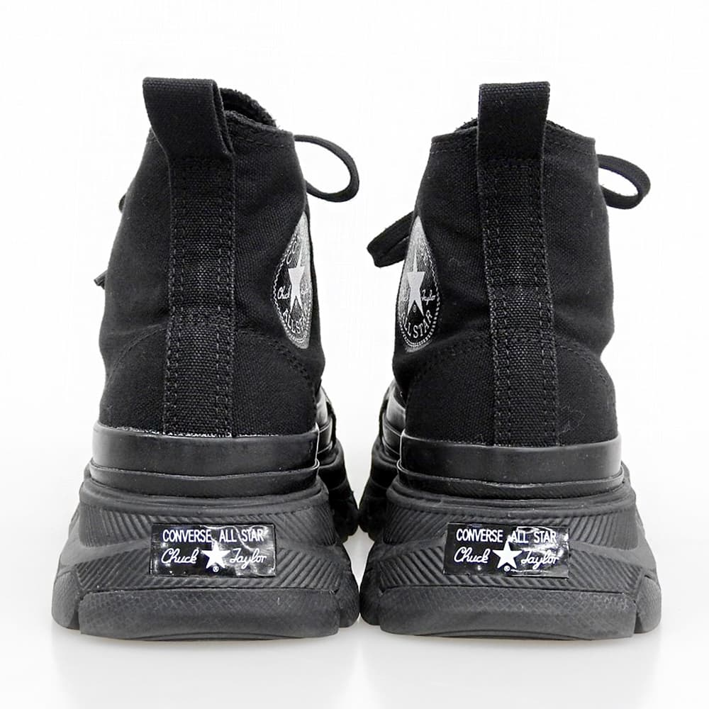 converse コンバース オールスター 100 トレックウエーブ MN HI シューズ レディース 黒 ブラック 24.5cm 1SD189 シューズ