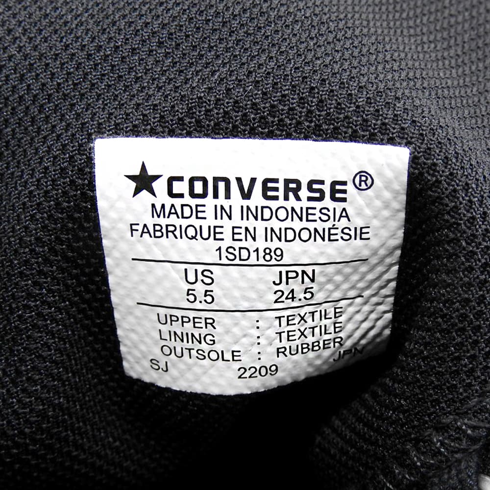 converse コンバース オールスター 100 トレックウエーブ MN HI シューズ レディース 黒 ブラック 24.5cm 1SD189 シューズ