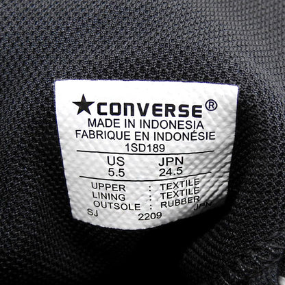 converse コンバース オールスター 100 トレックウエーブ MN HI シューズ レディース 黒 ブラック 24.5cm 1SD189 シューズ