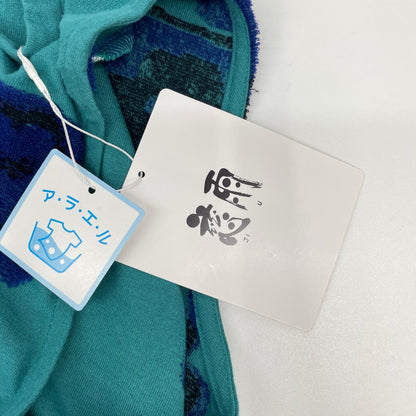 Jiu Senso Unico 慈雨 14222036 ブルー フラワッペンベスト トップス