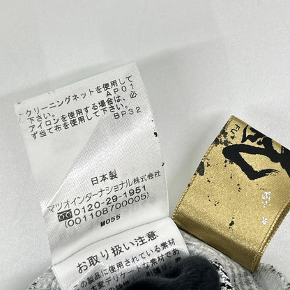 m mefu メフウ（芽風） 16125046 ブラック リネン混 ワイドパンツ ボトムス