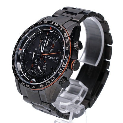 CITIZEN シチズン 【美品】AT8185-62E ATTESA アテッサ ACT Line ブラックチタン エコ・ドライブ 電波 腕時計