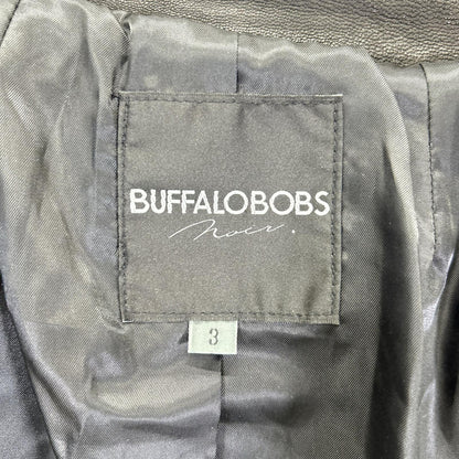 BUFFALO BOBS バッファローボブス ブラック gimmick 匠レザー KNIGHT ドレープ ライダースジャケット ジャケット