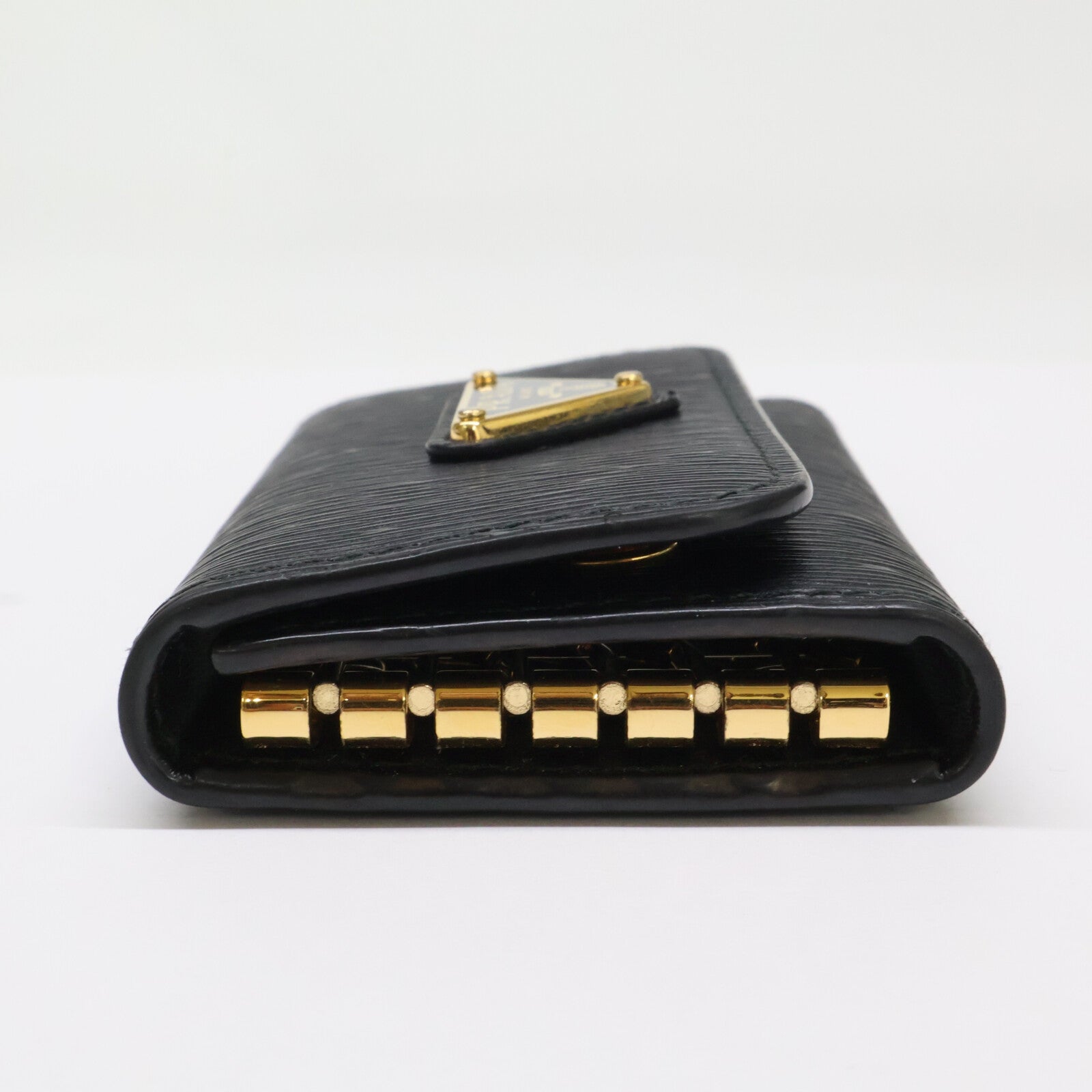 PRADA プラダ 【美品】1PG222 サフィアーノメタル レザー キーケース