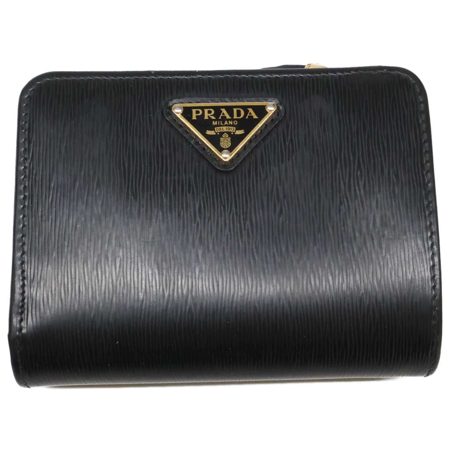 PRADA プラダ 1ML018 ヴィッテロムーブレザー トライアングルウォレット 二つ折り財布（小銭入れあり）