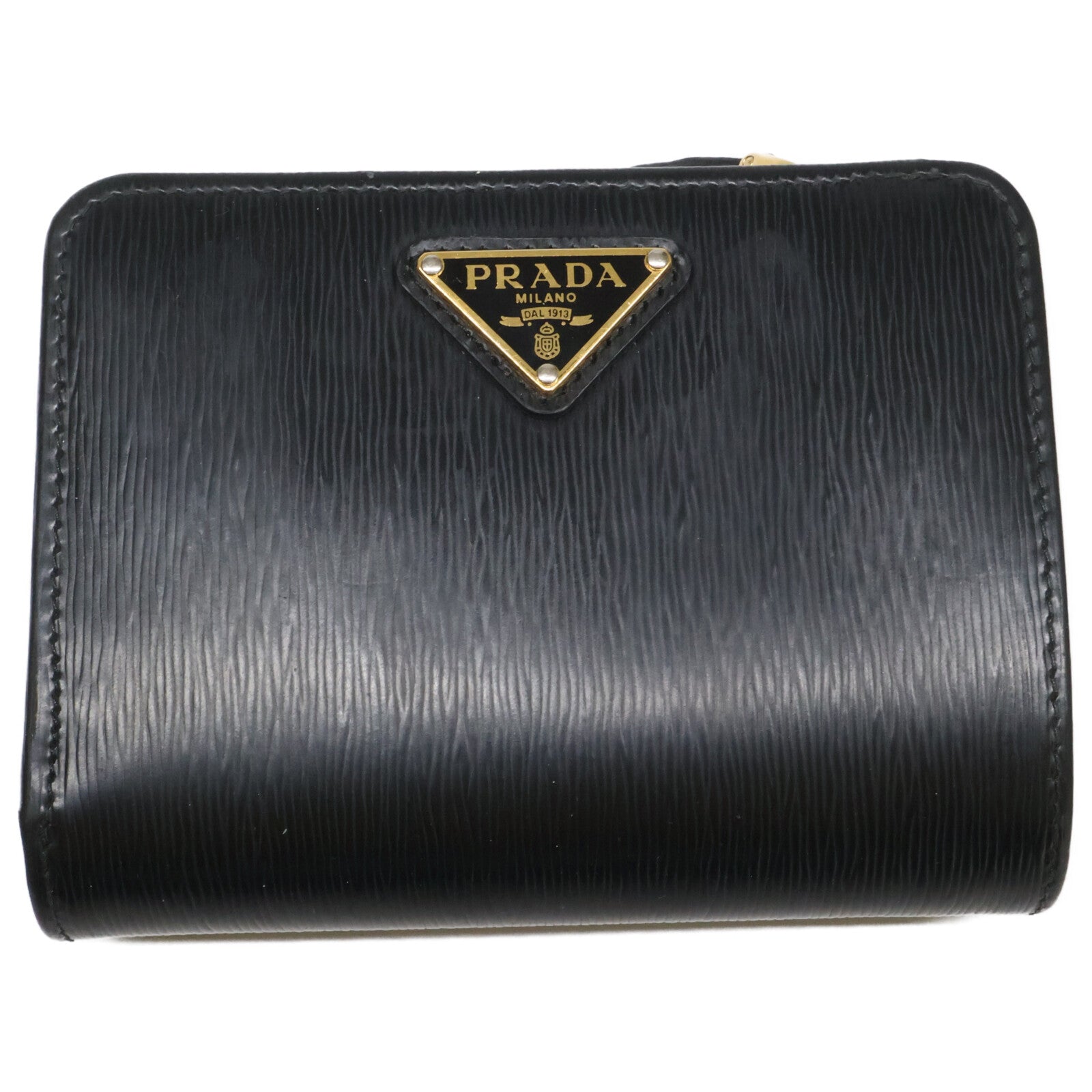 PRADA プラダ 1ML018 ヴィッテロムーブレザー トライアングルウォレット 二つ折り財布（小銭入れあり）