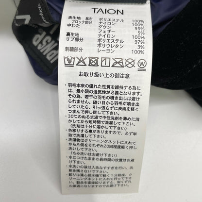 TAION タイオン ブラック ベロア 虎刺繍 リバーシブル ダウンスカジャン ジャケット