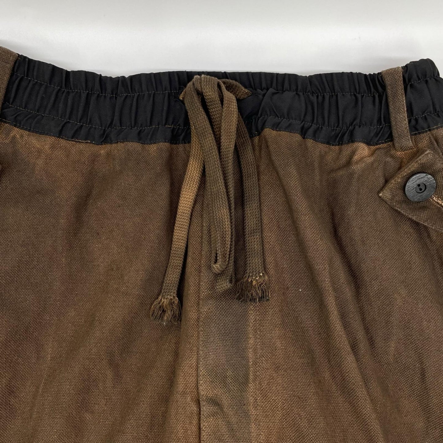 A.F ARTEFACT エーエフアーティファクト ブラウン ダック生地 サルエルパンツ ボトムス