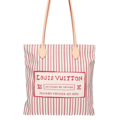 LOUIS VUITTON ルイヴィトン x グレース・コディントン M15121 トラベル ウィズコレクション ストライプ キャンバス キャリーイット トートバッグ