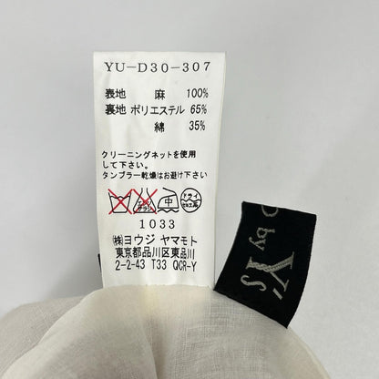 Y's ワイズ YU-D30-307 ベージュ リネン キャミワンピース ワンピース