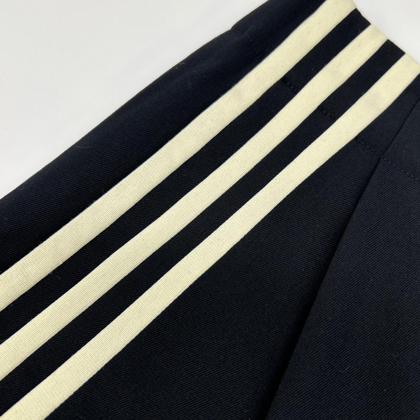 yohjiyamamoto ヨウジヤマモト ブラック サイドライン ワイドパンツ ボトムス