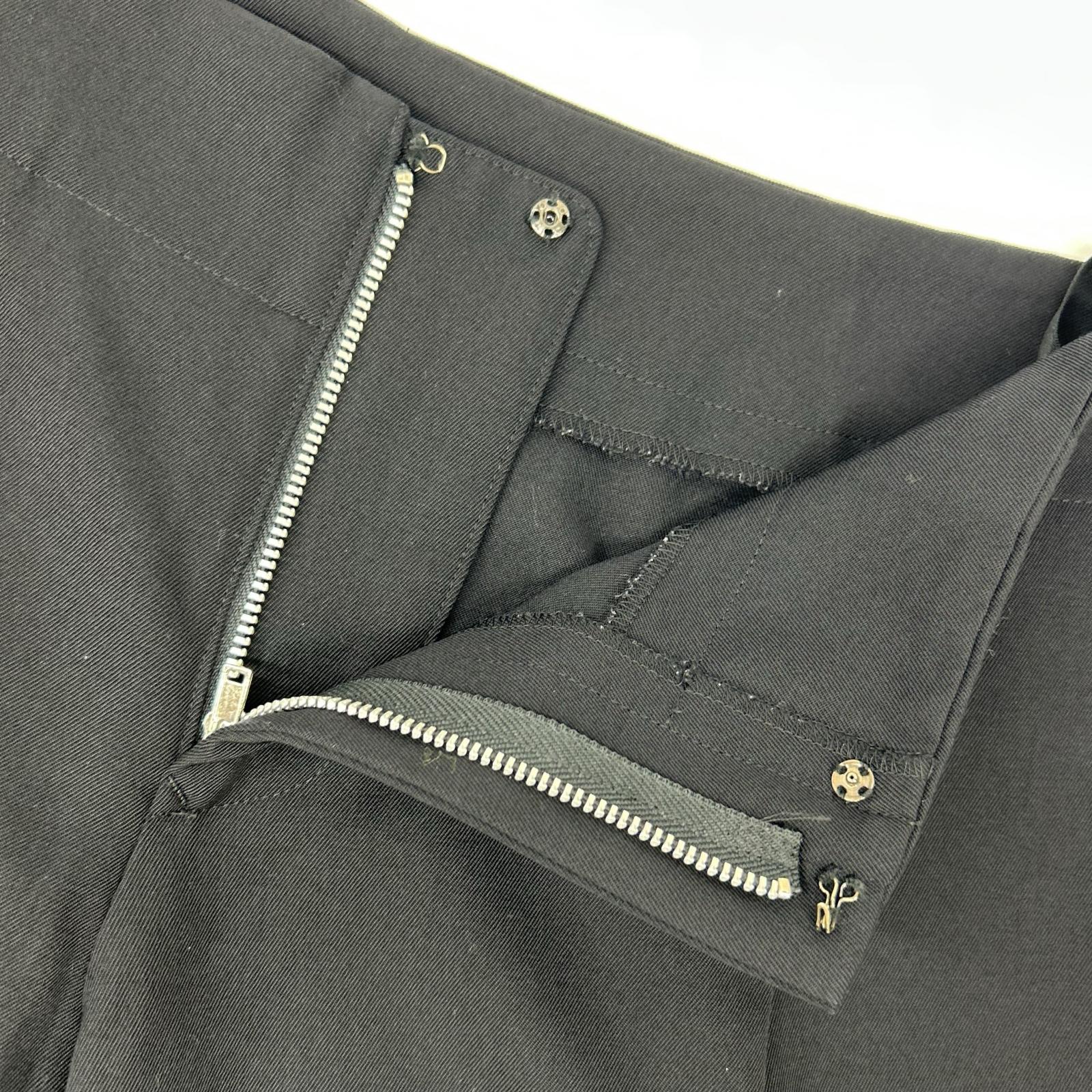 yohjiyamamoto ヨウジヤマモト ブラック サイドライン ワイドパンツ ボトムス
