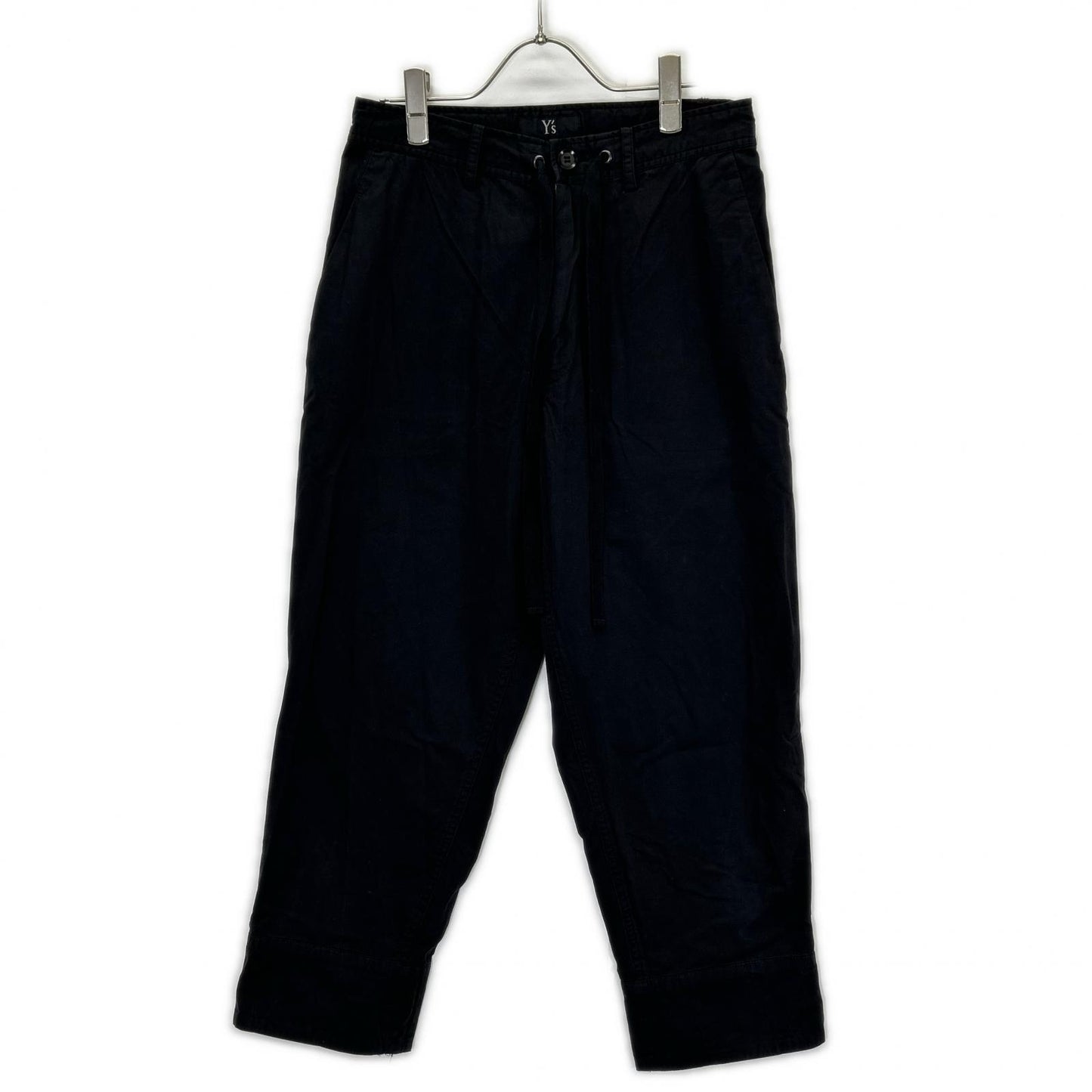 Y's ワイズ YU-P83-002 BORN PRODUCT ブラック ドロスト ワイド クロップドパンツ ボトムス