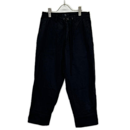 Y's ワイズ YU-P83-002 BORN PRODUCT ブラック ドロスト ワイド クロップドパンツ ボトムス