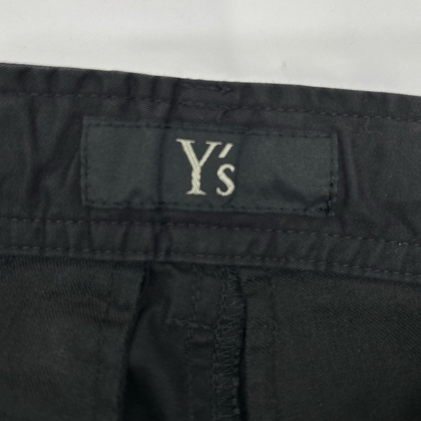 Y's ワイズ YU-P83-002 BORN PRODUCT ブラック ドロスト ワイド クロップドパンツ ボトムス