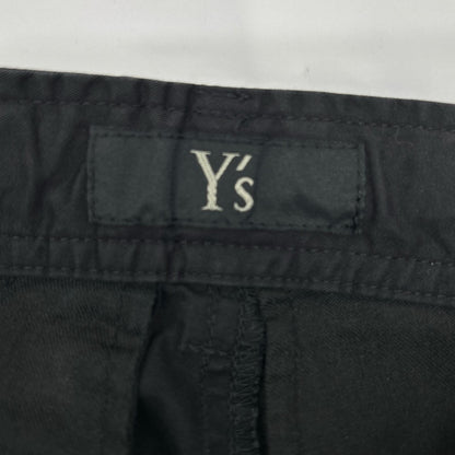 Y's ワイズ YU-P83-002 BORN PRODUCT ブラック ドロスト ワイド クロップドパンツ ボトムス