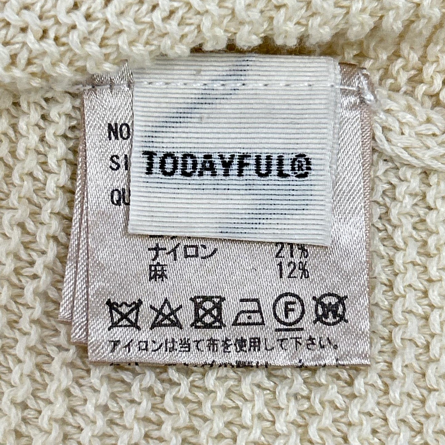 TODAYFUL トゥデイフル 12220519 ベージュ Pattern Lace Knit トップス