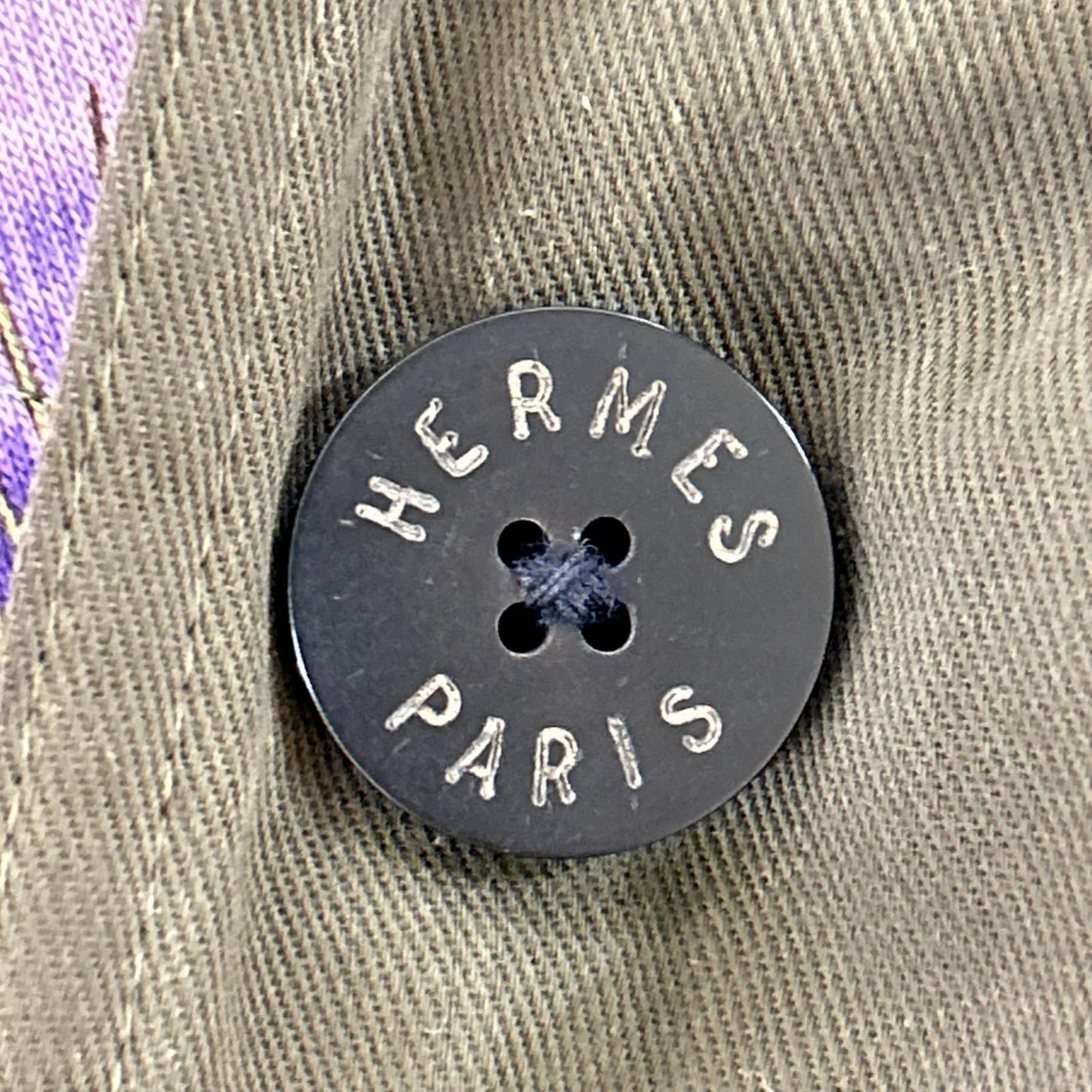 HERMES エルメス ヴィンテージ コットン ハーフ コート