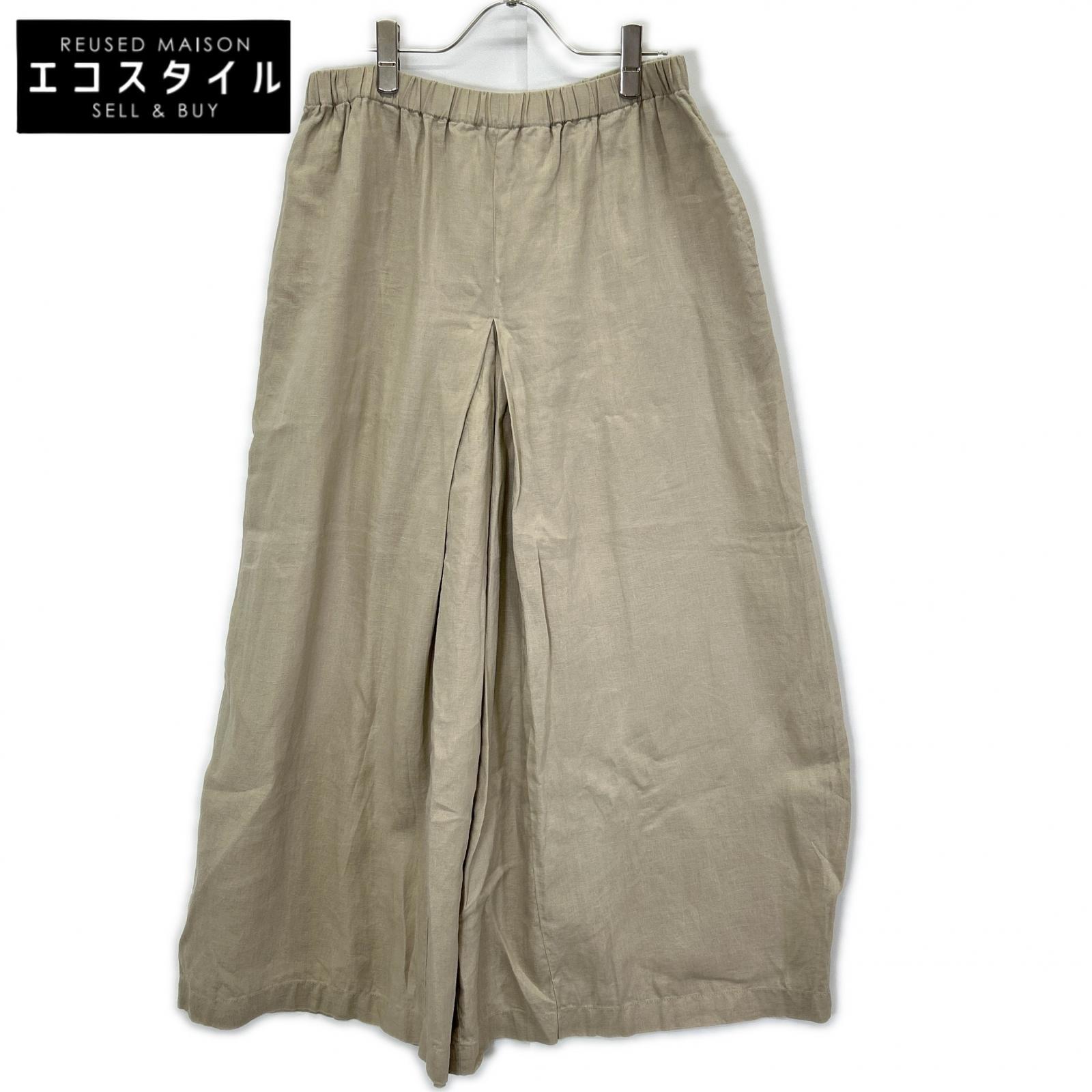 JOURNALSTANDARD ジャーナルスタンダード 26年 ブラウン リネン100 タックキュロット パンツ ボトムス