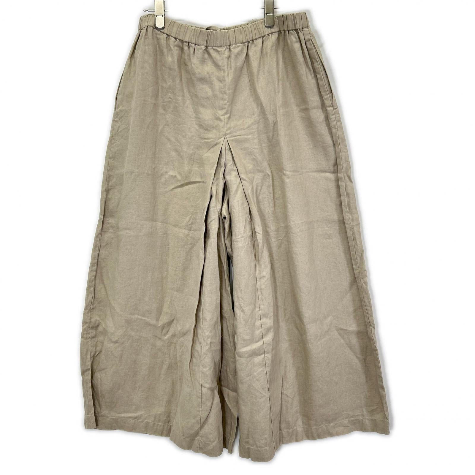 JOURNALSTANDARD ジャーナルスタンダード 26年 ブラウン リネン100 タックキュロット パンツ ボトムス