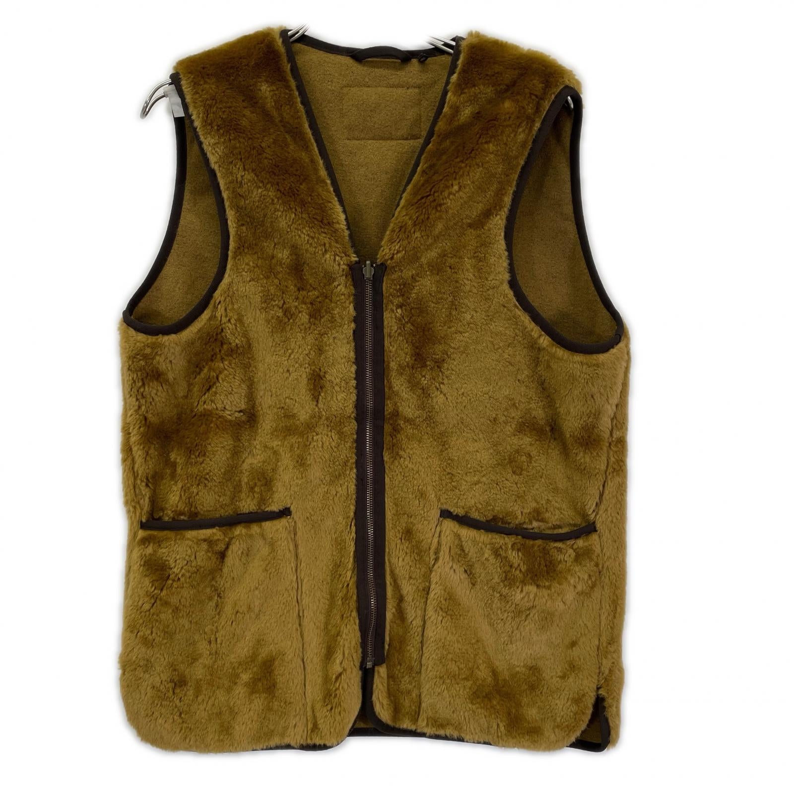 Barbour バブアー ブラウン ウォームパイル ウェストコート ジップイン ライナー ベスト