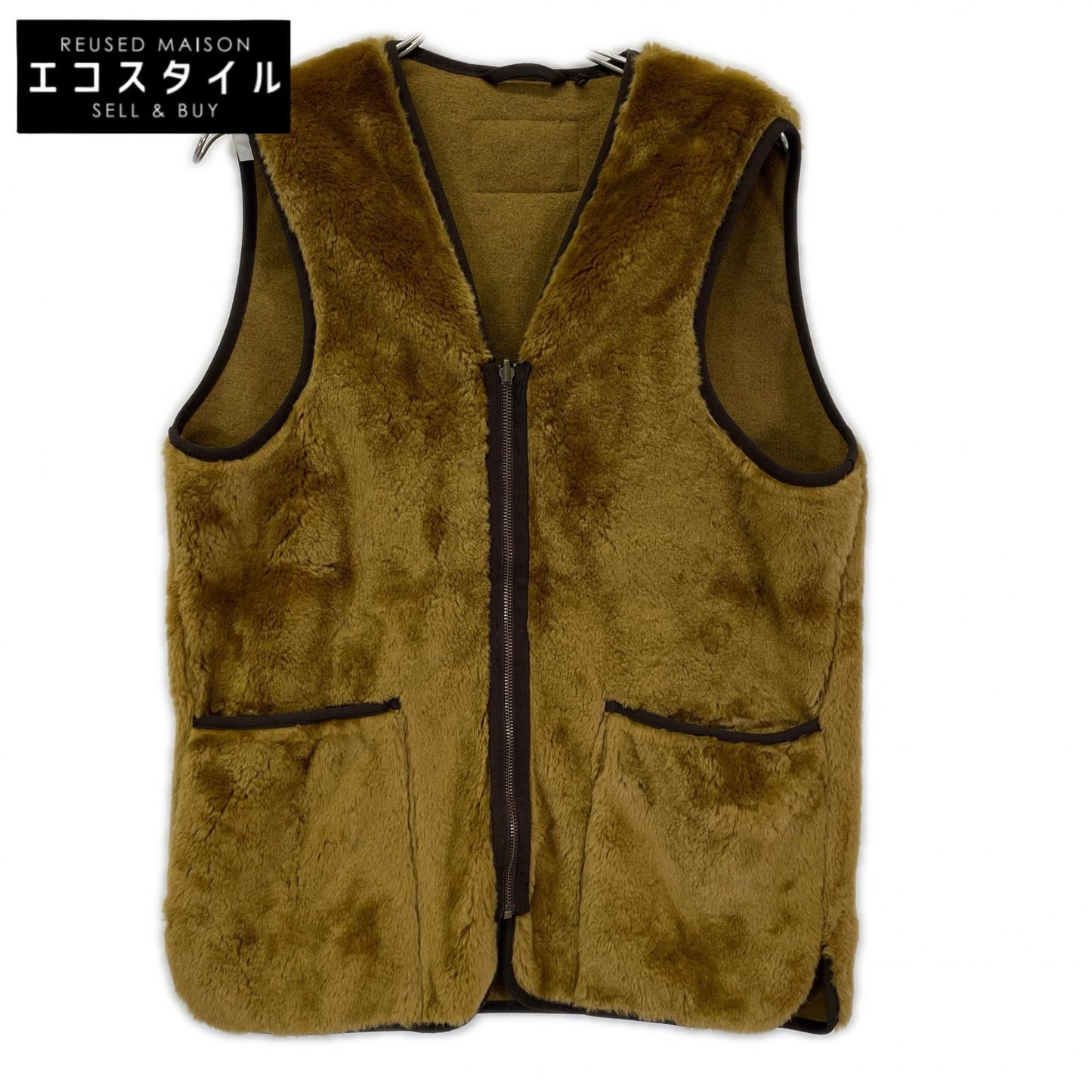 Barbour バブアー ブラウン ウォームパイル ウェストコート ジップイン ライナー ベスト