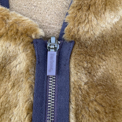Barbour バブアー ブラウン ウォームパイル ウェストコート ジップイン ライナー ベスト
