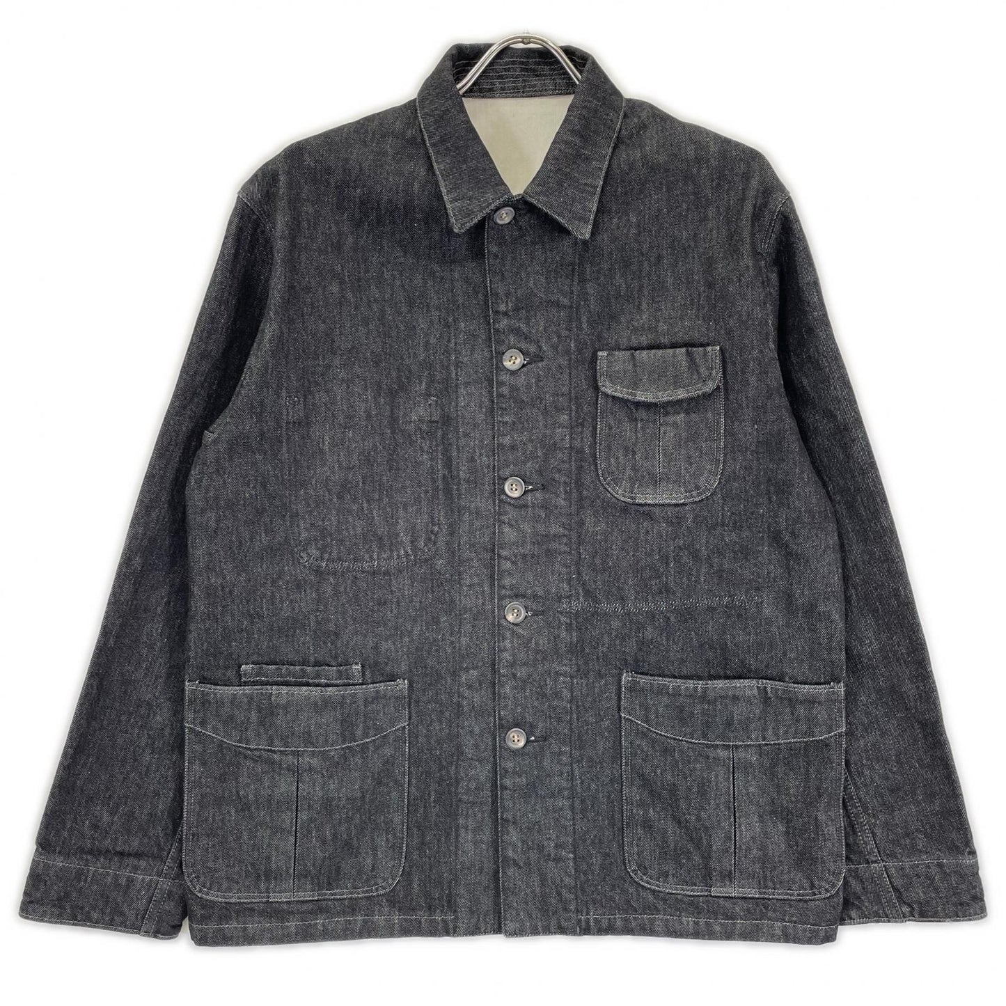 Jimba's ジンバズ ブラック denim 13oz safari work jackt ジャケット