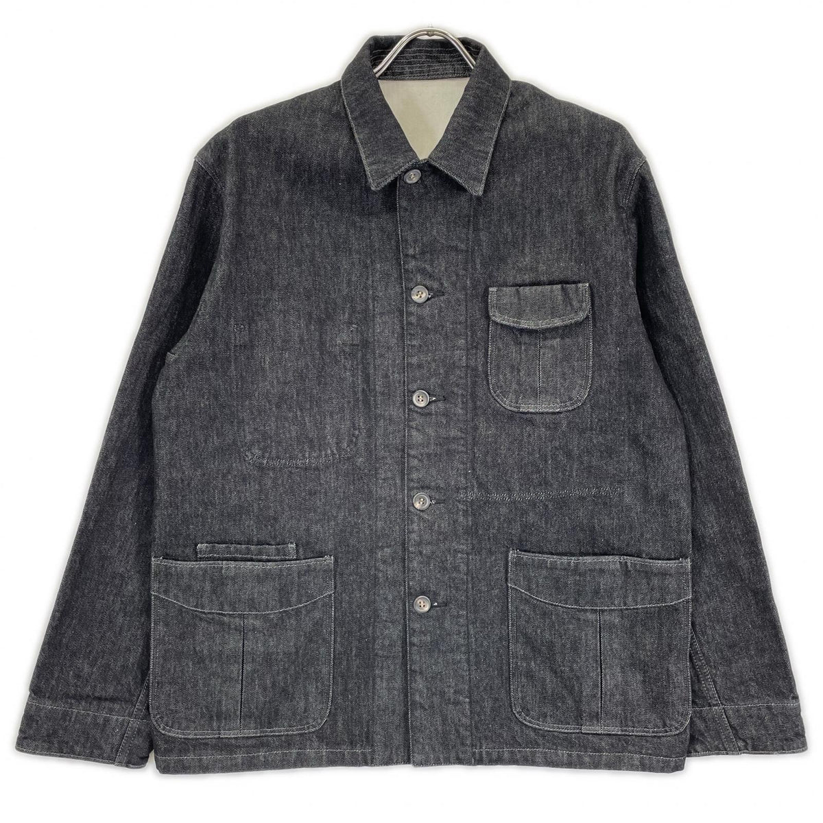 Jimba's ジンバズ ブラック denim 13oz safari work jackt ジャケット