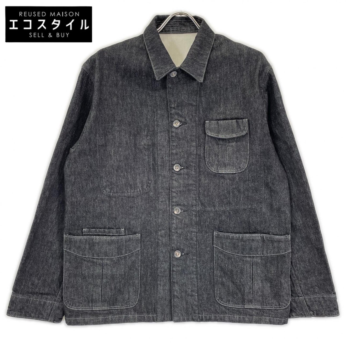 Jimba's ジンバズ ブラック denim 13oz safari work jackt ジャケット