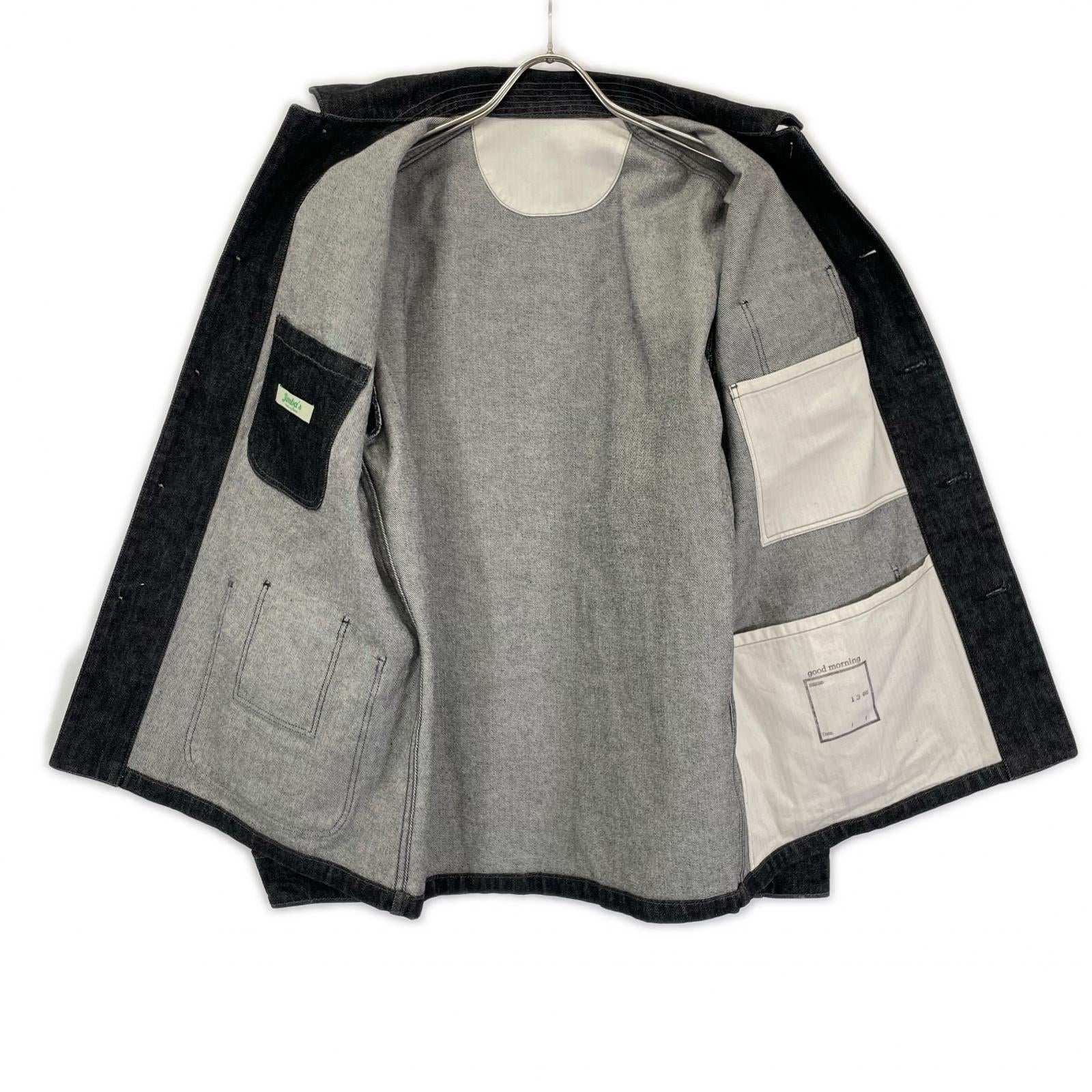 Jimba's ジンバズ ブラック denim 13oz safari work jackt ジャケット