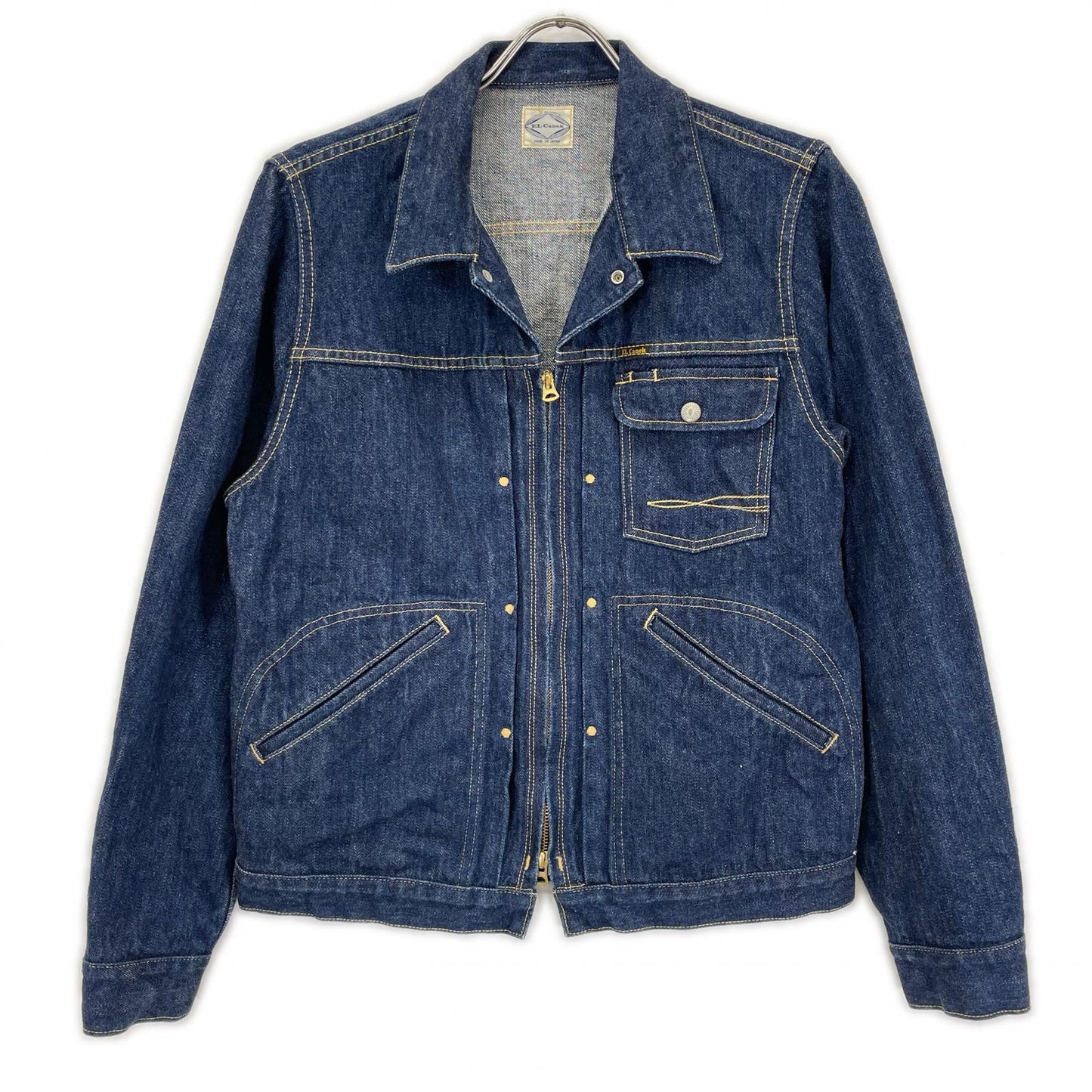 EL CANEK エルカネック ブルー Selvage Denim Zip Jacket ジャケット