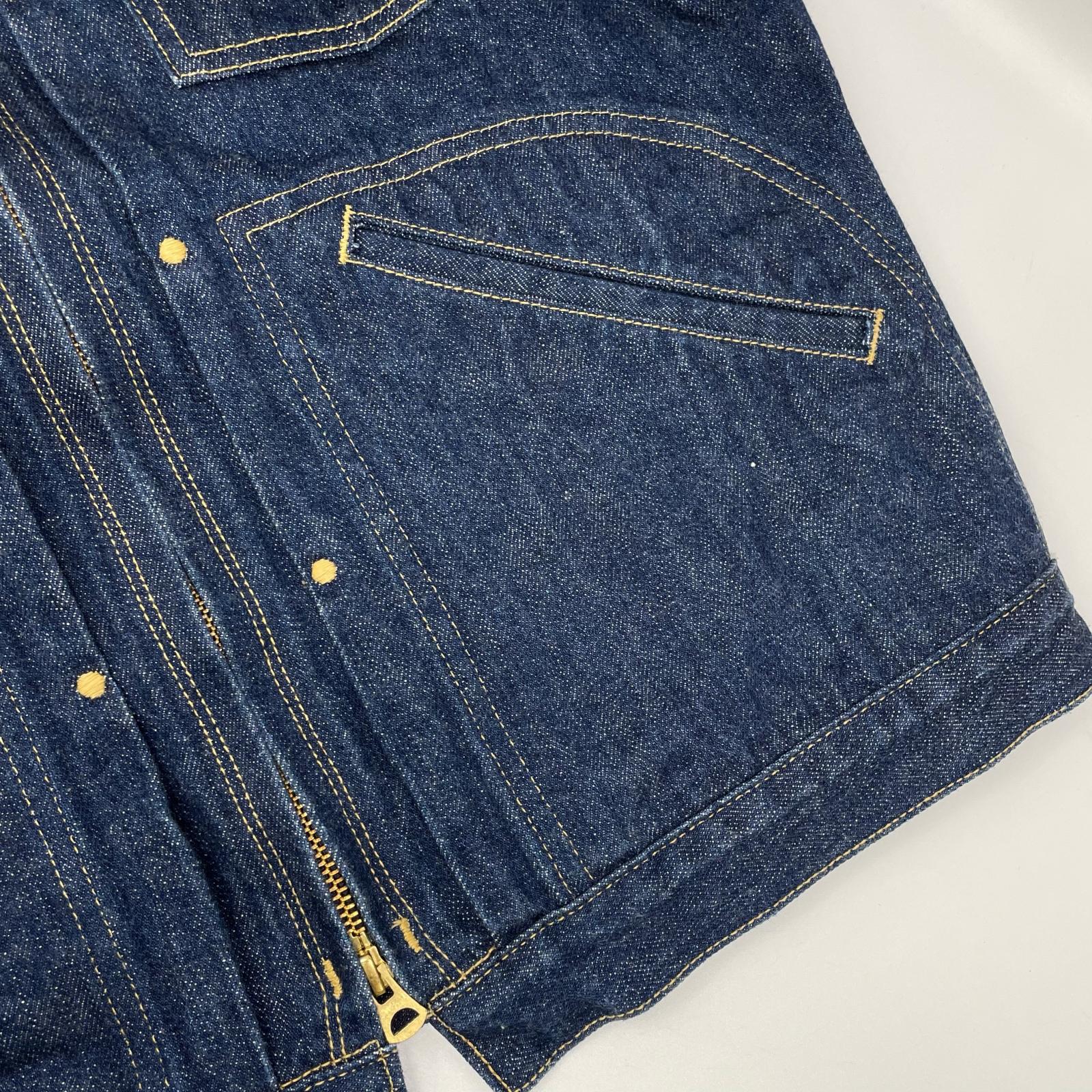 EL CANEK エルカネック ブルー Selvage Denim Zip Jacket ジャケット
