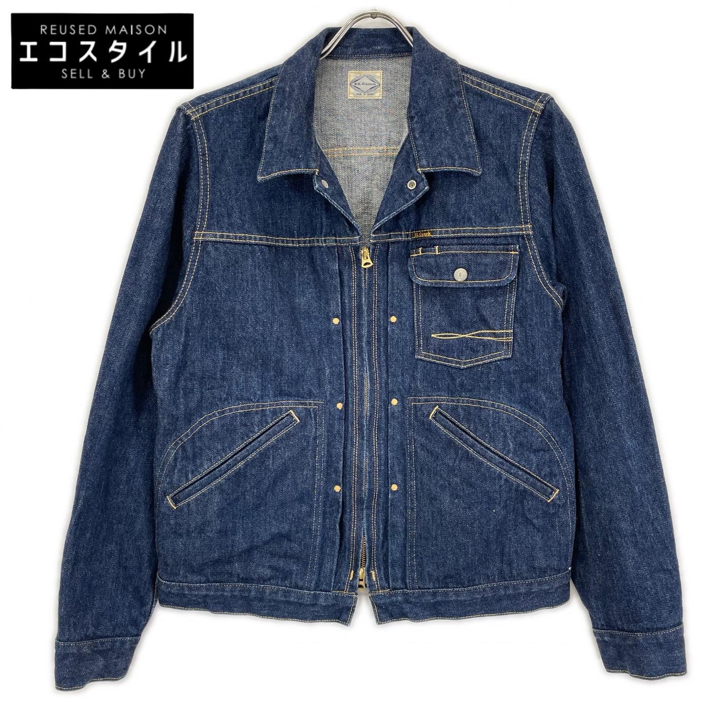 EL CANEK エルカネック ブルー Selvage Denim Zip Jacket ジャケット