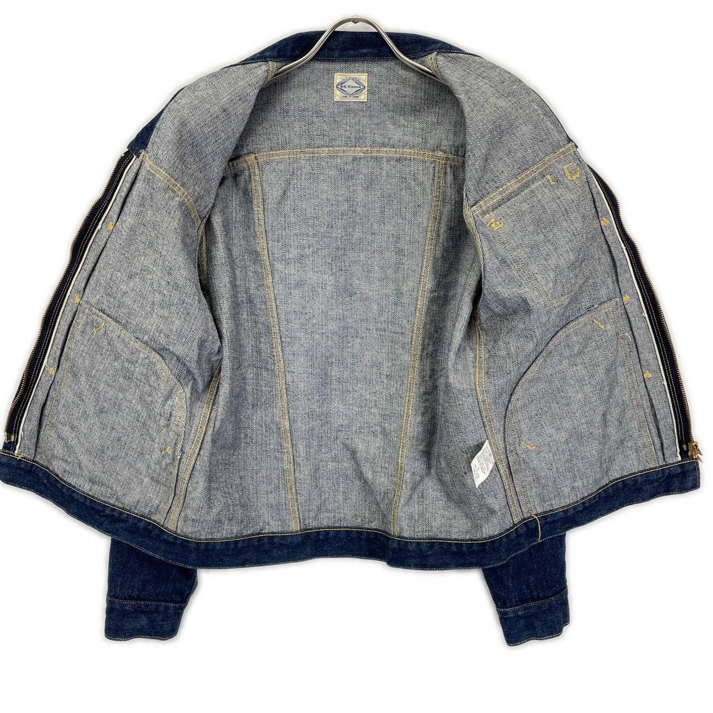 EL CANEK エルカネック ブルー Selvage Denim Zip Jacket ジャケット
