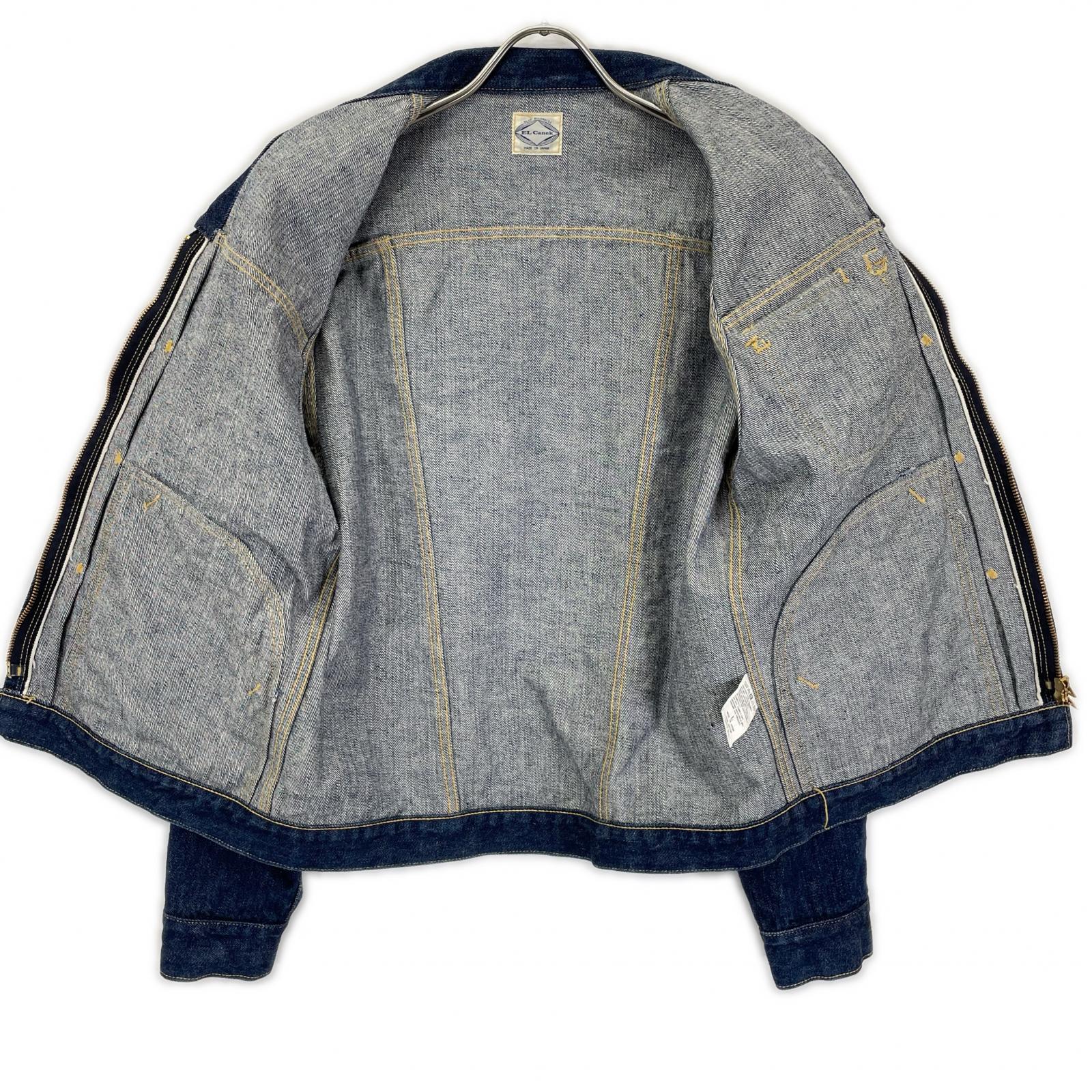 EL CANEK エルカネック ブルー Selvage Denim Zip Jacket ジャケット