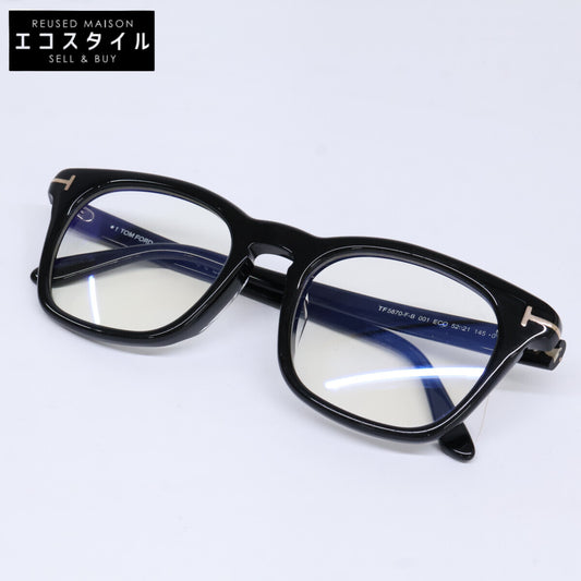 TOM FORD Tom Ford TF5870-F-B 001 ECO Asian fit blue-light-blocking Wellington-shaped eyeglasses