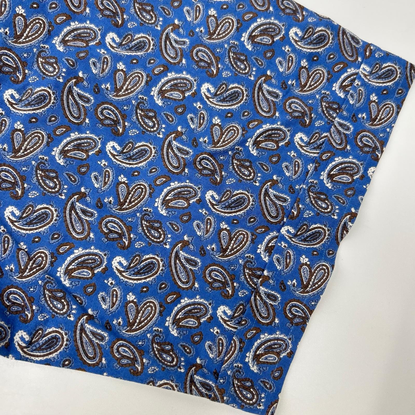 KENZO ケンゾー ブルー ペイズリー柄 半袖 シャツ トップス
