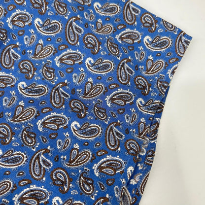 KENZO ケンゾー ブルー ペイズリー柄 半袖 シャツ トップス
