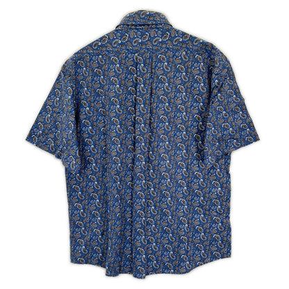 KENZO ケンゾー ブルー ペイズリー柄 半袖 シャツ トップス