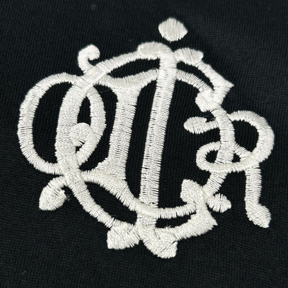 ChristianDiorSports クリスチャンディオールスポーツ ブラック ロゴ刺繍 半袖 Tシャツ トップス