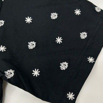 ChristianDiorSports クリスチャンディオールスポーツ ブラック ロゴ刺繍 半袖 Tシャツ トップス