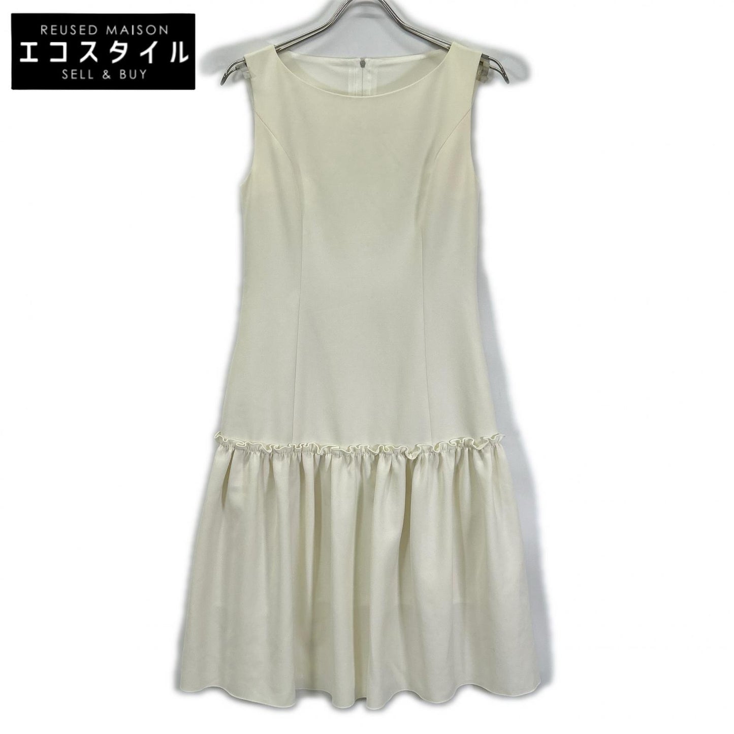 FOXEY NEW YORK フォクシーニューヨーク 38985-NAOFN123T ホワイト ポリエステル ノースリーブ ワンピース ワンピース