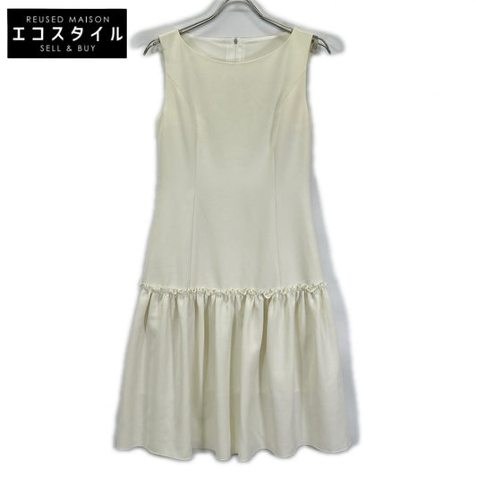 FOXEY NEW YORK フォクシーニューヨーク 38985-NAOFN123T ホワイト ポリエステル ノースリーブ ワンピース ワンピース