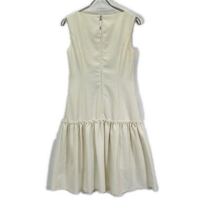 FOXEY NEW YORK フォクシーニューヨーク 38985-NAOFN123T ホワイト ポリエステル ノースリーブ ワンピース ワンピース