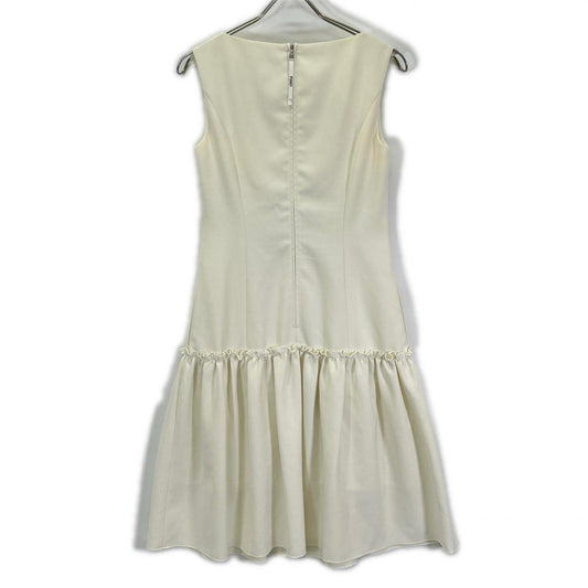 FOXEY NEW YORK フォクシーニューヨーク 38985-NAOFN123T ホワイト ポリエステル ノースリーブ ワンピース ワンピース