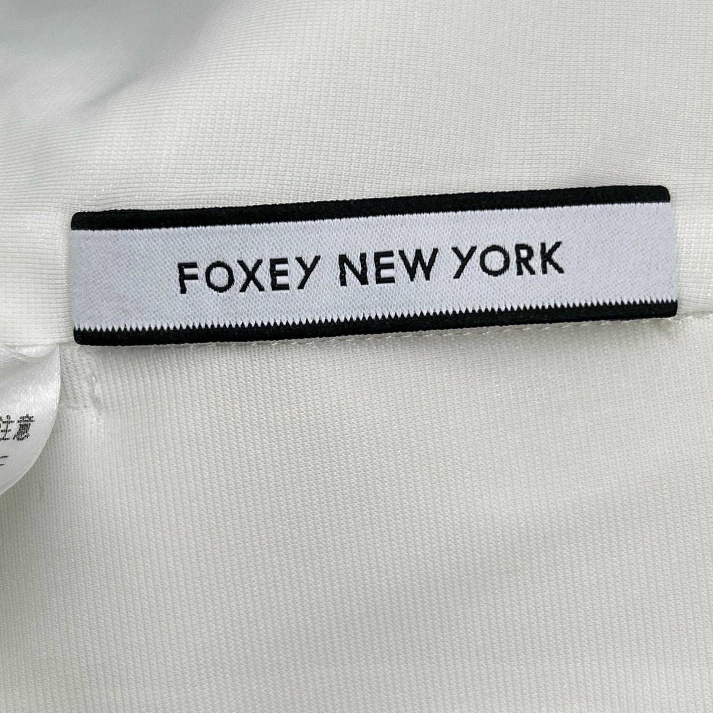 FOXEY NEW YORK フォクシーニューヨーク 38985-NAOFN123T ホワイト ポリエステル ノースリーブ ワンピース ワンピース