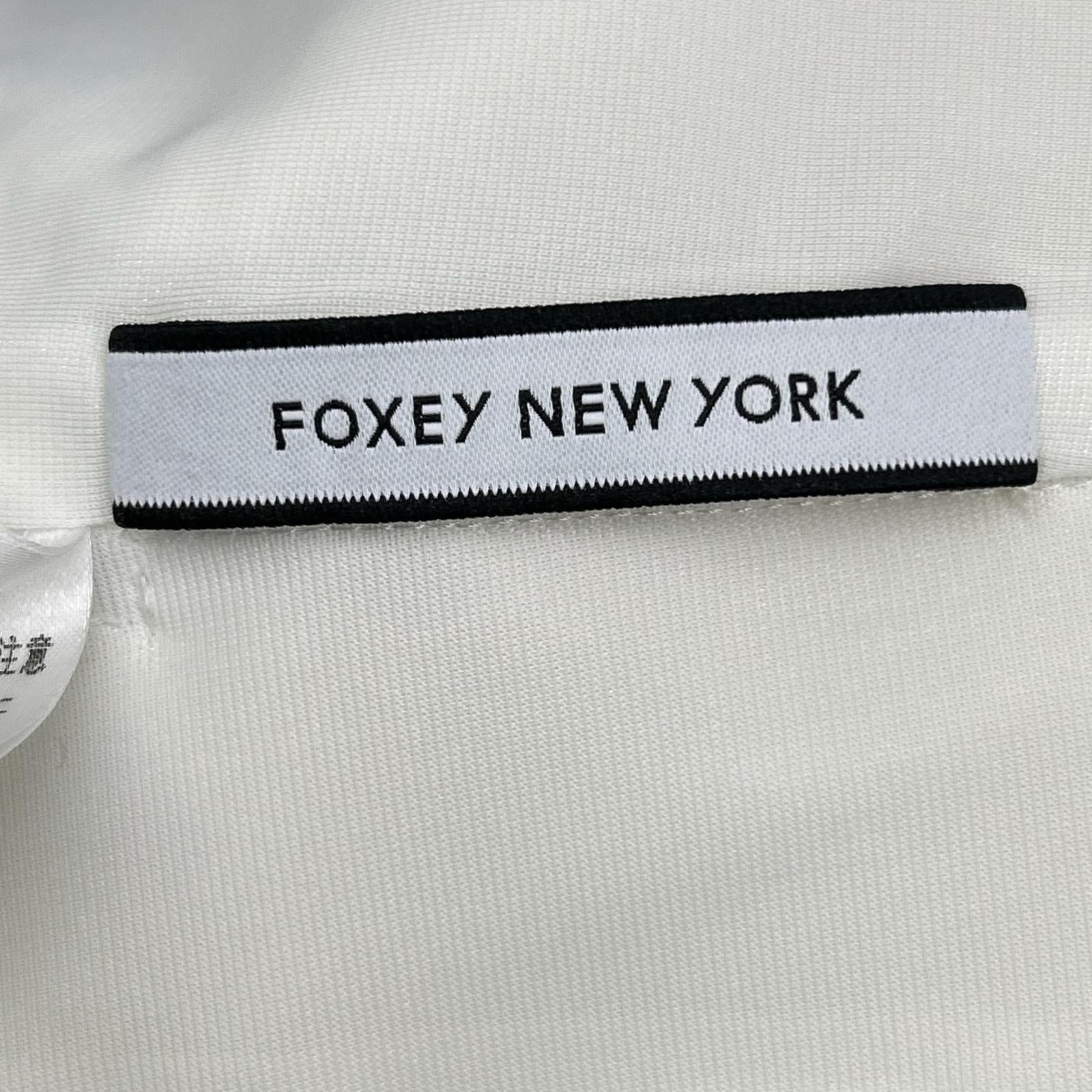 FOXEY NEW YORK フォクシーニューヨーク 38985-NAOFN123T ホワイト ポリエステル ノースリーブ ワンピース ワンピース